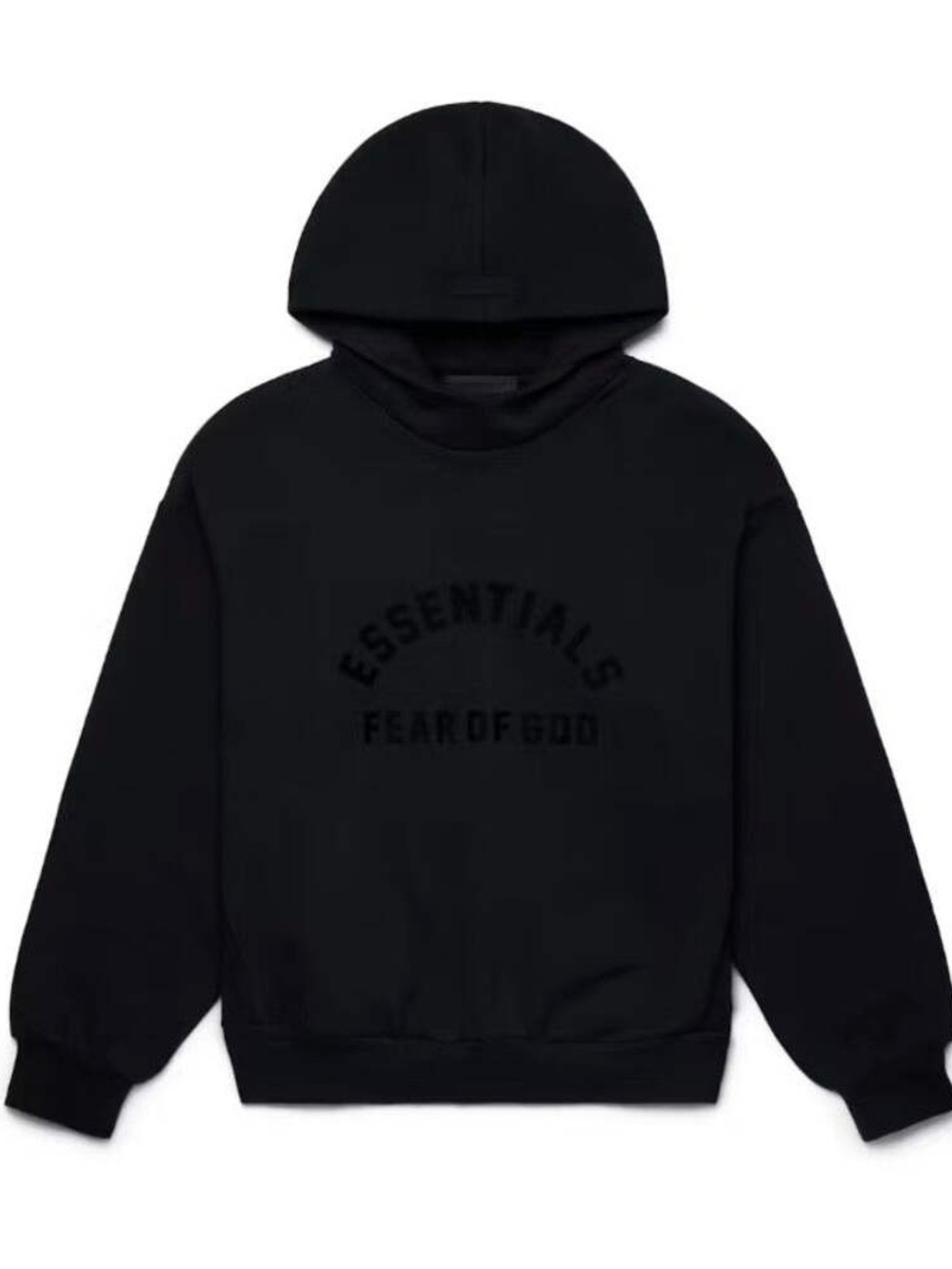Fear of God Essentials Arch Logo Hoodie Jet Black